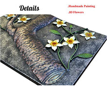 Load image into Gallery viewer, Elegant Metal Back/Yellow Flower Hand-Made Wall Sculpture 3pcs/set - EK CHIC HOME