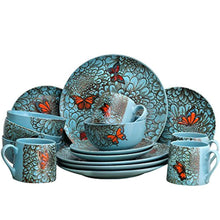 Load image into Gallery viewer, BUTTERFLY-GARDEN, 16pc Dinnerware - EK CHIC HOME
