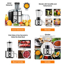 Load image into Gallery viewer, Electric 5-in-1 Professional Food Processor and Juicer Combo - EK CHIC HOME