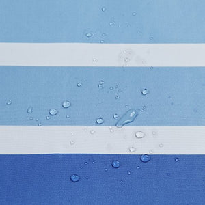 Tampa Shower Curtain,Blue Microfiber Fabric - EK CHIC HOME
