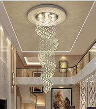 Load image into Gallery viewer, Crystal Raindrop Chandelier  w/LED - EK CHIC HOME