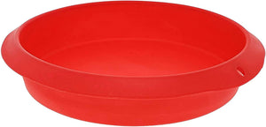 Red Silicone Bakeware 4 Piece Baking Set with Square Brownie Pan - EK CHIC HOME