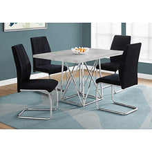 Load image into Gallery viewer, Dining Table Metal Base, 36&quot; x 48&quot;, Grey Cement/Chrome - EK CHIC HOME