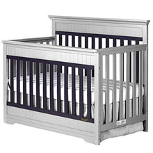 Load image into Gallery viewer, Chesapeake 5-In-1 Convertible Crib, Platinum and Navy - EK CHIC HOME