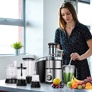 Electric 5-in-1 Professional Food Processor and Juicer Combo - EK CHIC HOME