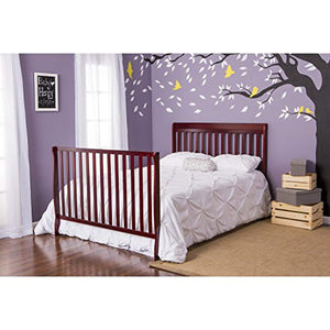 Convertible 4 In 1 Crib, Cherry - EK CHIC HOME