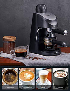 Espresso and Cappuccino Machine with Milk Frother - EK CHIC HOME