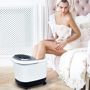 Foot Spa/Bath Massager, with Motorized Rollers, Shiatsu Massage - EK CHIC HOME