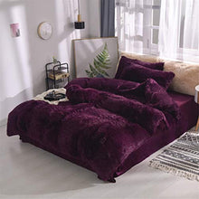 Load image into Gallery viewer, Shaggy Fluffy Queen Duvet Cover Set,3 PCS - Luxury Long Fleece - EK CHIC HOME