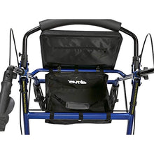 Load image into Gallery viewer, Aluminum Rollator Walker Fold Up and Removable Back Support, Padded Seat - EK CHIC HOME