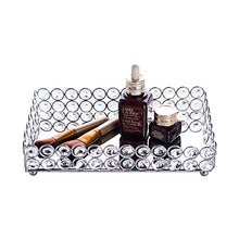 Load image into Gallery viewer, Crystal Mirrored Decorative Tray  (Silver) - EK CHIC HOME