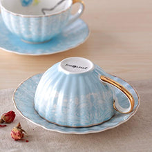 Load image into Gallery viewer, CHIC Porcelain Tea Cup and Saucer Coffee Cup Set with Saucer and Spoon - EK CHIC HOME