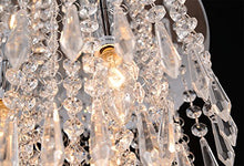 Load image into Gallery viewer, Crystal Chandeliers Flush Mount Ceiling Light Lamp, Diameter 11.0 Inch Height 11.8 Inch, 3 Lights - EK CHIC HOME