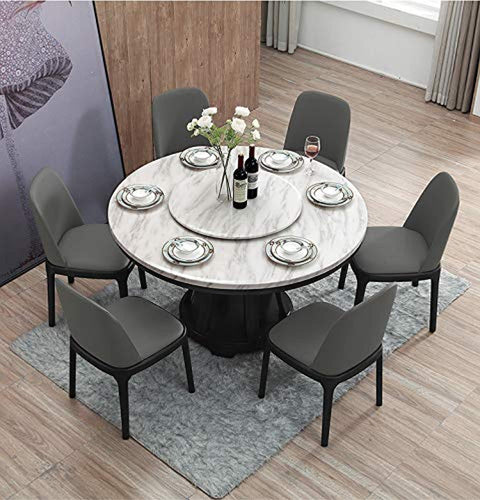 Modern Round Dining Marble Table - EK CHIC HOME