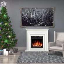 Load image into Gallery viewer, Freestanding Electric Fireplace Mantel Package Heater with Realistic Flame and Remote Control - EK CHIC HOME