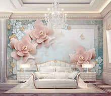 Load image into Gallery viewer, Floral Wallpaper Pink Rose Wall Mural Luxury Home Decor - EK CHIC HOME