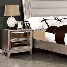 Load image into Gallery viewer, Contemporary Style Silver Finish King Size 6-Piece Bedroom Set - EK CHIC HOME