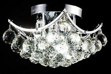 Load image into Gallery viewer, 4-Light Chrome Finish Clear European Crystals Chandelier Square - EK CHIC HOME