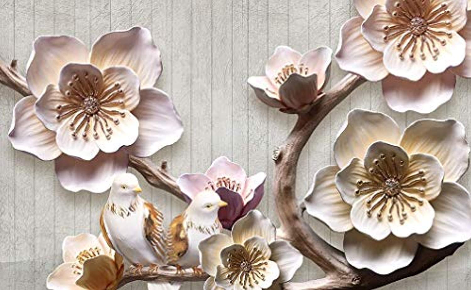 Photo Wallpaper Flowers Magnolia 396X280Cm Fleece Wall Wallpaper Living Room Bedroom Office Hallway Decoration Wall Pictures XXL Modern Mural - 100 Photo Wallpaper Flowers Magnolia 396X280Cm Fleece Wall Wallpaper Living Room Bedroom Office Hallway Decoration Wall Pictures XXL Modern Mural - 100