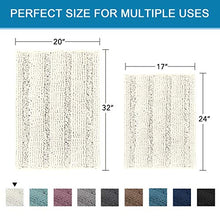 Load image into Gallery viewer, VERSAILTEX Non Slip Thick Shaggy Chenille Bathroom Rugs, Bath Mats for Bathroom Extra Soft and Absorbent - EK CHIC HOME