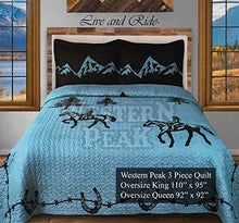 Load image into Gallery viewer, Western Peak 3 Pc Luxury Western Texas Cross Praying Cowboy - EK CHIC HOME