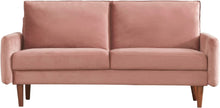 Load image into Gallery viewer, 78&#39;&#39; W Velvet Mid-Century Sofa with Bolster Pillows - EK CHIC HOME