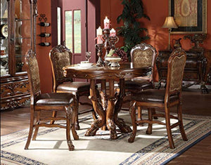 Dresden Counter Height Dining Table, Cherry Oak Finish - EK CHIC HOME