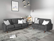 Load image into Gallery viewer, Matte Velvet Mid Century Modern Tufted Living Room Sofa, 71.7&quot;, Grey - EK CHIC HOME