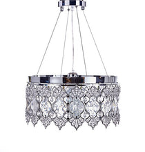 Load image into Gallery viewer, Chrome Finish Modern Crystal Chandelier, Pendant Hanging - EK CHIC HOME