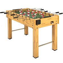 Load image into Gallery viewer, 48in Wooden Soccer Foosball Table w/ 2 Balls, 2 Cup Holders for Home - EK CHIC HOME
