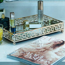 Load image into Gallery viewer, Glamor Gold Vanity Mirror Tray - EK CHIC HOME
