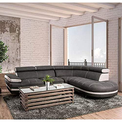 Madison Contemporary Sectional in Graphite - EK CHIC HOME