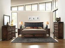 Load image into Gallery viewer, 6pcs Light Espresso Finish Queen Bedroom Set - EK CHIC HOME