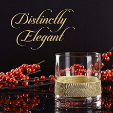 Load image into Gallery viewer, Set of 6 Elegant Glasses with Sparkling&quot;Diamond&quot; Studded Design - EK CHIC HOME