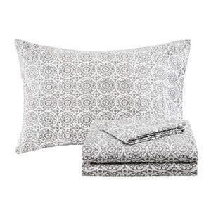 9 Pieces Taupe Bedding Set Queen Size - EK CHIC HOME