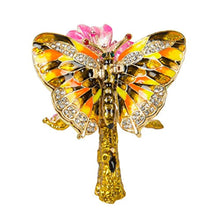 Load image into Gallery viewer, Decorative Hand Painted Butterfly Hinged Jewelry Trinket Box - EK CHIC HOME