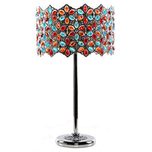 Load image into Gallery viewer, Poetic Wanderlust 23&quot;H Fairlea  Jeweled Chrome Table Lamp - Multicolored Crystal - EK CHIC HOME