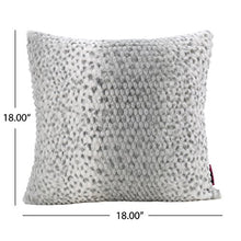 Load image into Gallery viewer, Silver Dusk Faux Furry Pillows and Throw Blanket Combo (Set of 3) - EK CHIC HOME