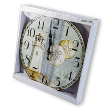 Load image into Gallery viewer, 13&quot;X 13&quot; Lighthouse Wood Wall Clock - EK CHIC HOME