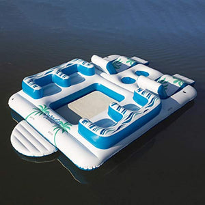 Floating Island 7 Person Inflatable Raft - EK CHIC HOME
