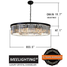 Load image into Gallery viewer, Contemporary Chandelier D33.5&quot; (8 Lights) - EK CHIC HOME