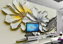 Load image into Gallery viewer, Wall Mural 3D Wallpaper Vintage Floral Relief Living Room Bedroom - EK CHIC HOME