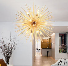 Load image into Gallery viewer, Golden Chandelier Ceiling Light Lamp - EK CHIC HOME