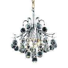 Load image into Gallery viewer, Elegant 3-Light Hanging Fixture with Elegant Cut Crystals, Chrome Finish - EK CHIC HOME