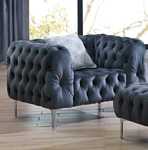 Comfort Plush Tufted 3pc Sofa Set Living Room Furniture - EK CHIC HOME