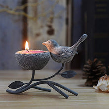 Load image into Gallery viewer, Vintage Home Decor Centerpiece, Iron Branches, Resin Bird and Nest, Candle Stands - EK CHIC HOME