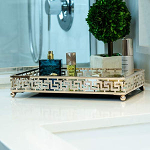 Glamor Gold Vanity Mirror Tray - EK CHIC HOME