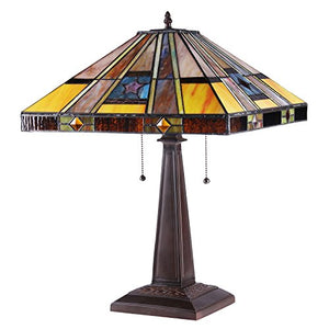 Eve Tiffany Table Lamp, One Size, Multicolor - EK CHIC HOME