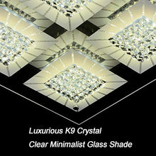 Load image into Gallery viewer, Flush Mount Modern Crystal Bead Ceiling Flush Mount Dimmable LED 24W - EK CHIC HOME
