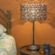 Load image into Gallery viewer, Poetic Wanderlust 23&quot;H Fairlea  Jeweled Chrome Table Lamp - Multicolored Crystal - EK CHIC HOME